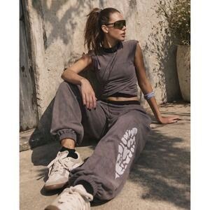 Free People Movement Hot Shot Logo Crossover Set Size Small M Dark Shadow NWT